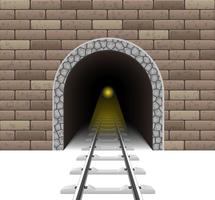 railway tunnel vector illustration