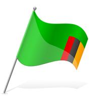 Bandera de Zambia ilustración vectorial vector