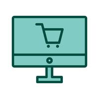 Compras en línea Icon Design vector