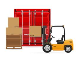 freight transportation concept vector illustration