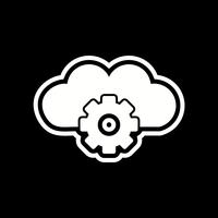 Configuración de iconos en la nube vector