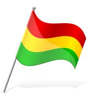 Bandera de Bolivia ilustración vectorial vector