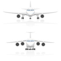ilustración vectorial de avión