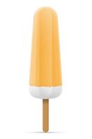 ice cream frozen juice on stick vector illustration