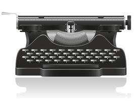 old typewriter vector illustration