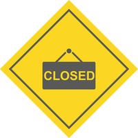 Closed Sign Icon Design vector