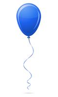 blue balloon vector illustration