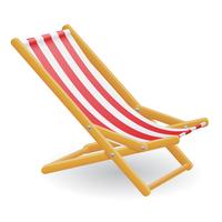 beach chair vector illustration