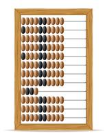 abacus old retro vintage icon stock vector illustration