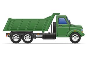 camión de carga para el transporte de mercancías vector illustration