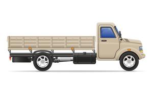 cargo truck for transportation of goods vector illustration