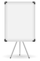 plastic school board for writing marker vector illustration