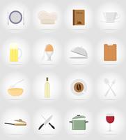 objects and equipment for the food vector illustration