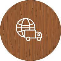 Global Delivery Icon Design vector