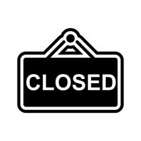 Closed Sign Icon Design vector