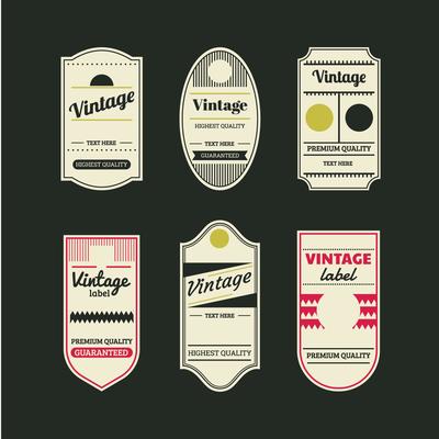 Vintage Retro Labels and Tags