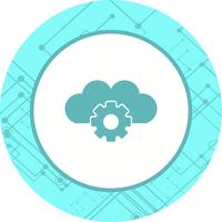 Cloud Settings Icon Design vector