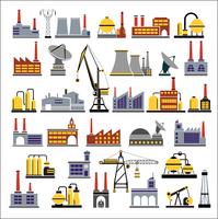 Industrial buildings vector