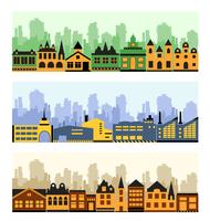 Fragmento de la ciudad. vector