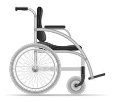 Silla de ruedas para personas con discapacidad stock vector ilustración