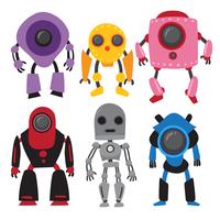 diseño de la colección de vectores de robots