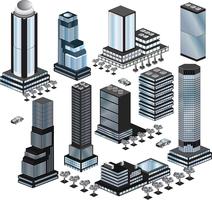 Edificios vectoriales vector