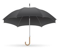 black umbrella vector illustration