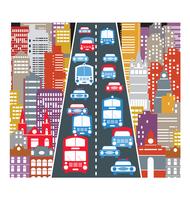 Automobile traffic vector