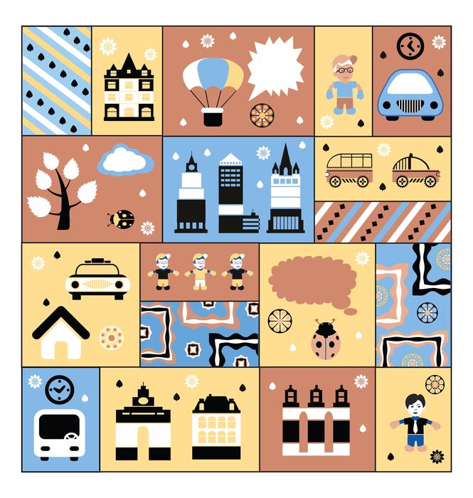 Cartoon City Map Vector Art, Icons, and Graphics for Free Download