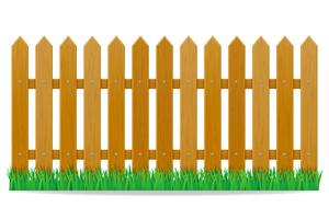 wooden fence vector illustration