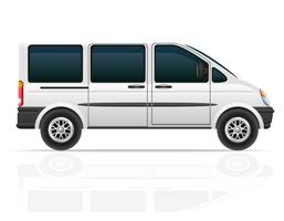furgoneta para el transporte de pasajeros vector illustration