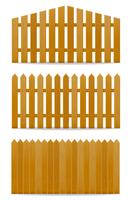 wooden fence vector illustration