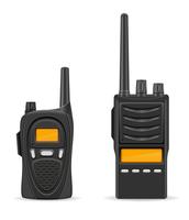 walkie-talkie communication radio vector illustration