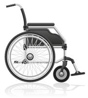 Ilustración de vector de silla de ruedas