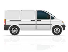 furgoneta para el transporte de carga ilustración vectorial vector
