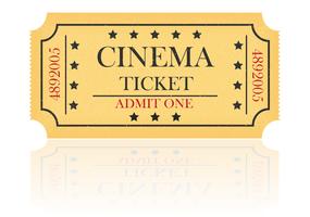cinema ticket vector illustration
