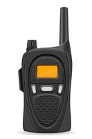 Ilustración de vector de radio walkie-talkie comunicación