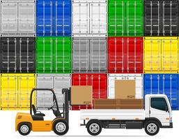 freight transportation concept vector illustration
