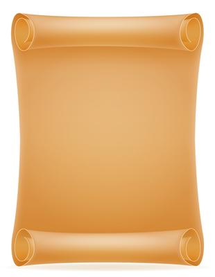 old paper scroll vector illustration