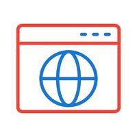 Browser Icon Design vector