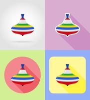 baby toys and accessories flat icons vector illustration