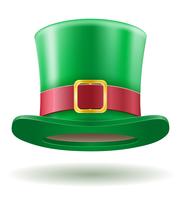 saint patrick's day leprechaun hat stock vector illustration