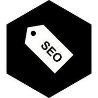 Diseño de icono de etiqueta SEO vector