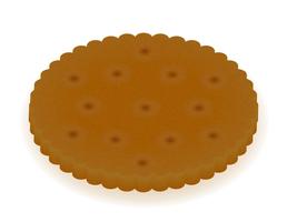 crispy biscuit cookie vector illustration