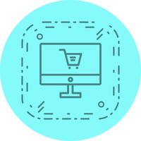 Online Shopping Icon Design vector