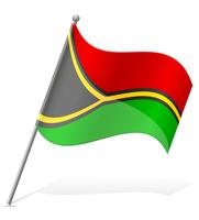 Bandera de ilustración de vector de vanuatu