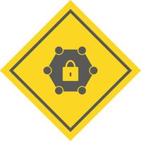 Protected Network Icon Design vector