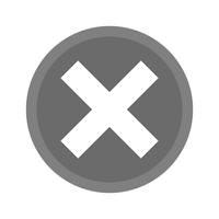 Cancel Icon Design vector