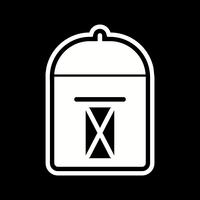 Postbox Icon Design vector