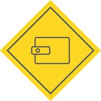 Wallet Icon Design vector